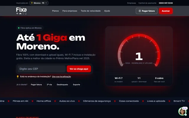 Modelo Velocidade: fundo escuro com velocímetro animado